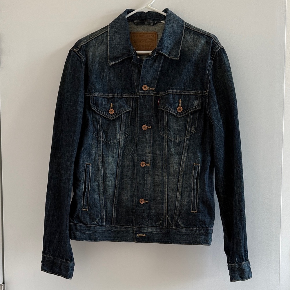 Levis Denim Jacket with Button Closure
